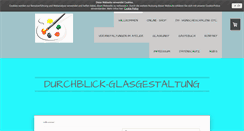 Desktop Screenshot of durchblick-glasgestaltung.de
